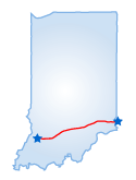 Driving route map