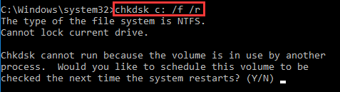 command prompt chkdsk