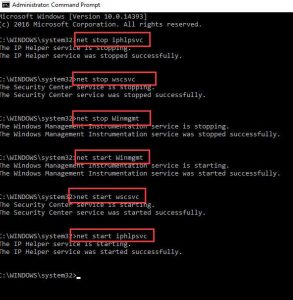 net stop commands