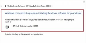 driver for idt high definition audio codec