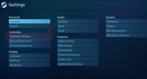 steam-controller settings