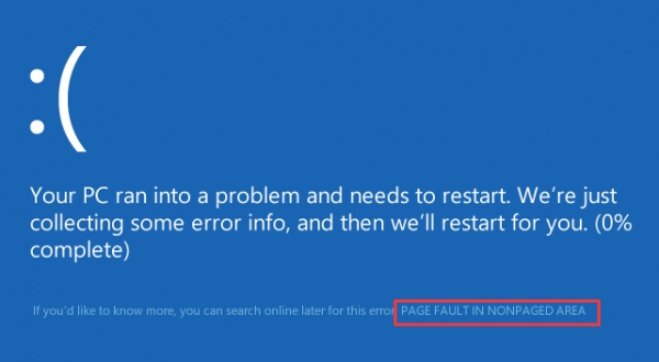 page-fault-nonpage-area-error