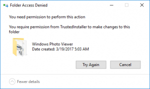 trusted installer error