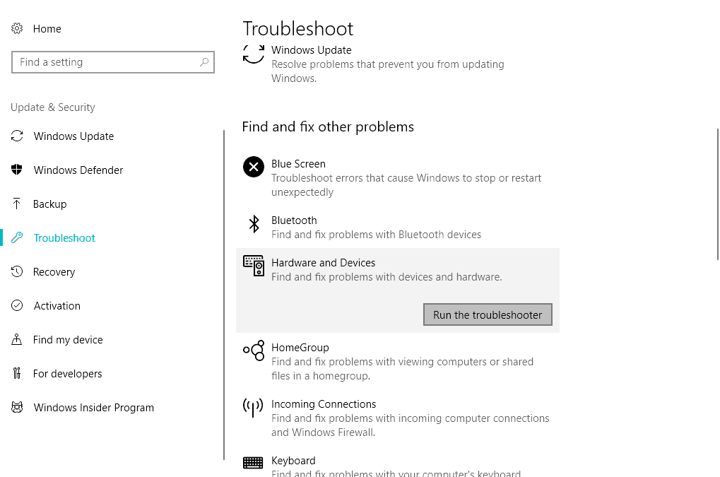 control button not working windows 10